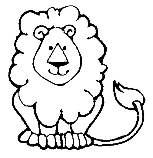 lions clipart drawing