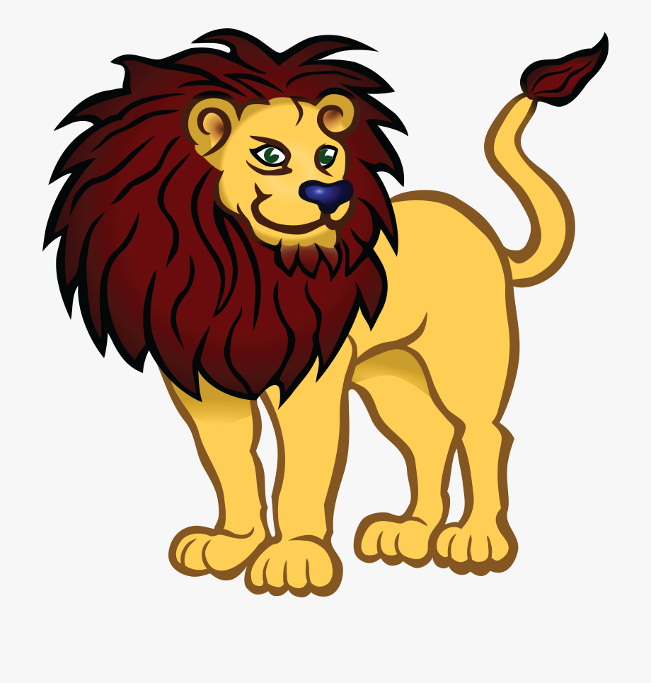 Lion clipart easy. Black and white png