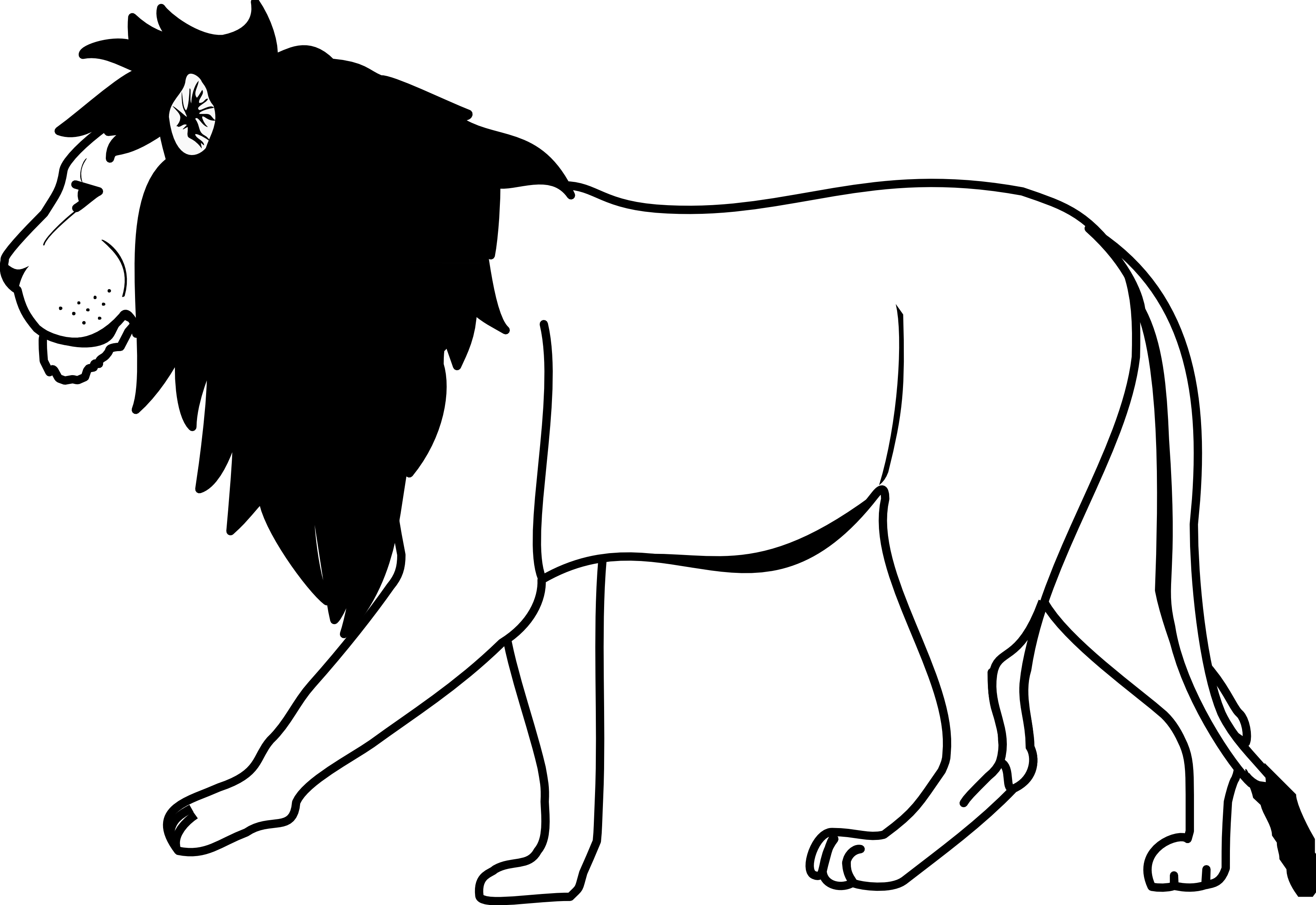 lion clipart easy