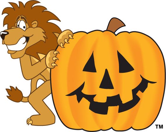 lion clipart halloween