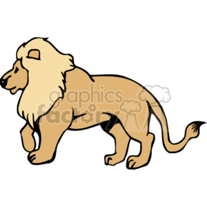lions clipart colored