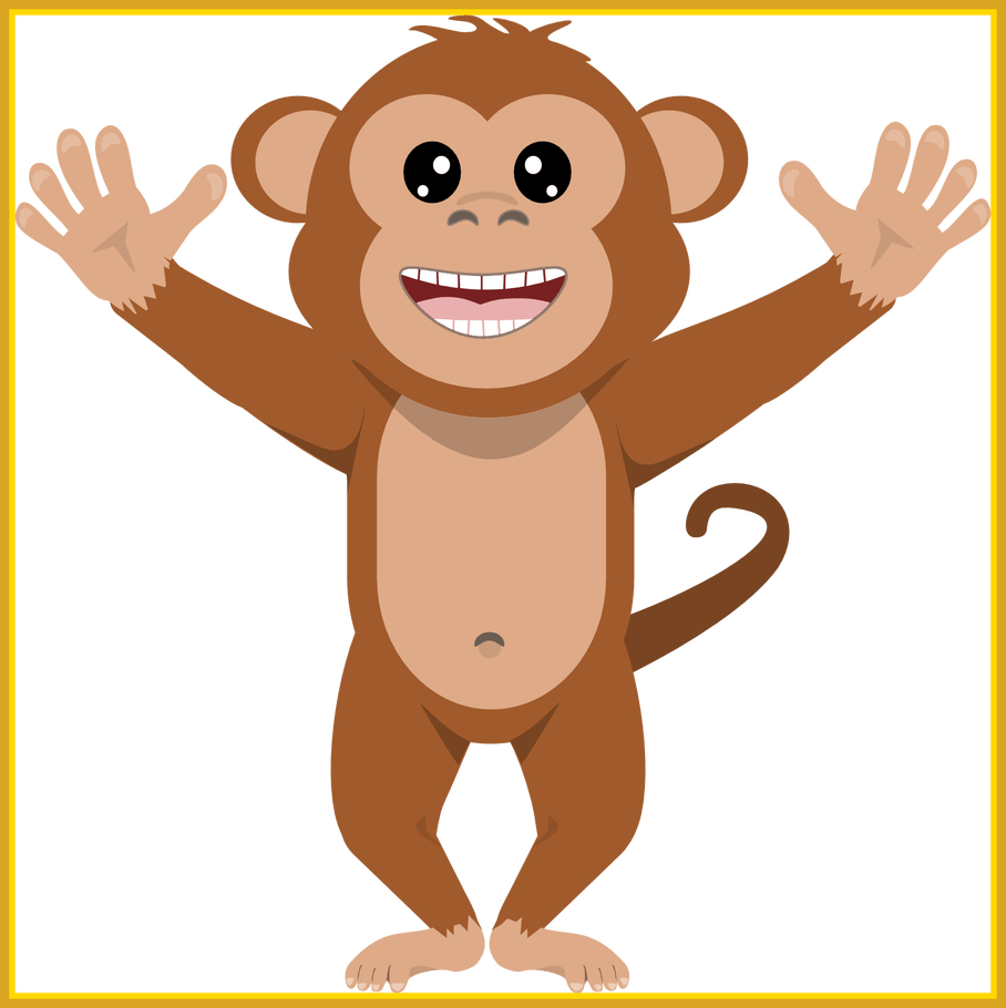 lion clipart monkey