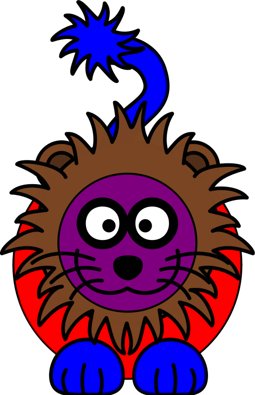 Lion purple