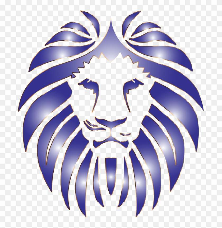 Lions clipart purple. Lion mane clip art