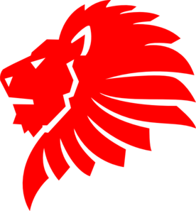 Clip art at clker. Lion clipart red
