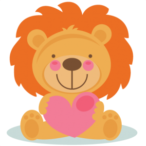 Lion clipart valentine. Animals pets miss kate
