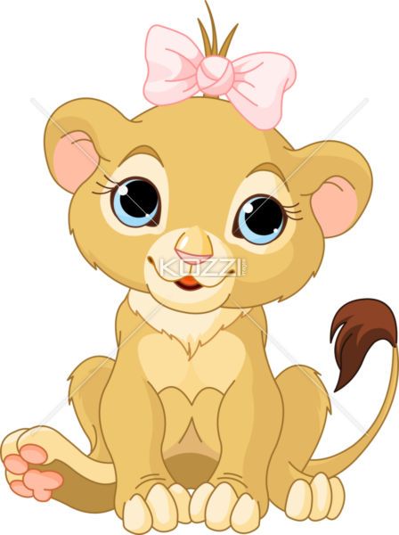 Pin on shower . Lions clipart baby girl