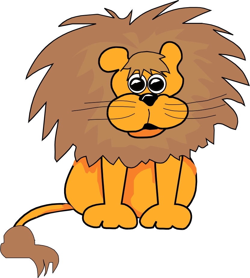 lions clipart cake