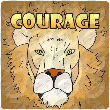 lions clipart courageous