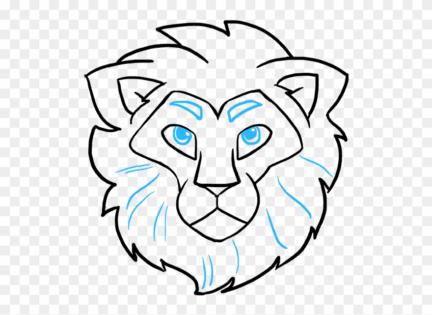 lions clipart easy