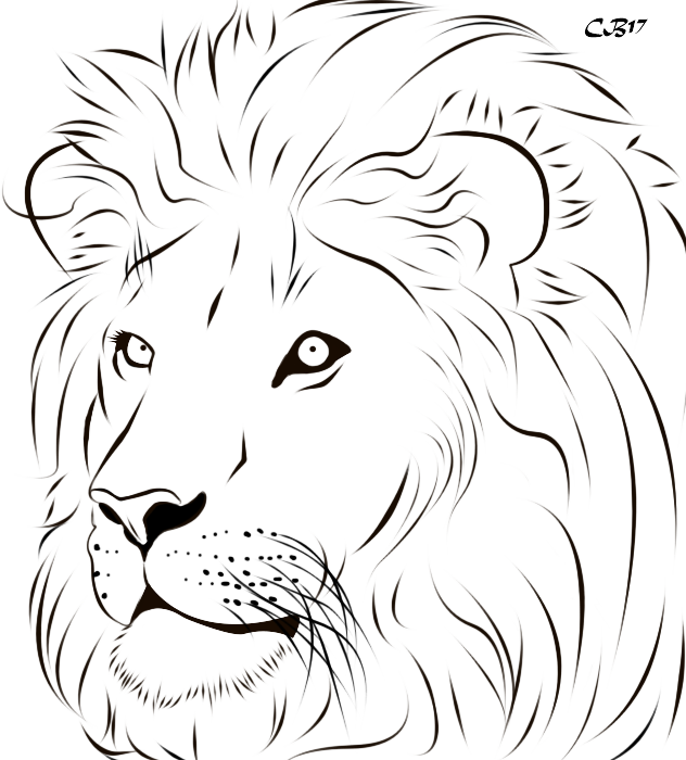 lions clipart shadow