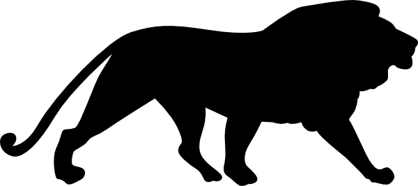 Free silhouette cliparts download. Lions clipart shadow