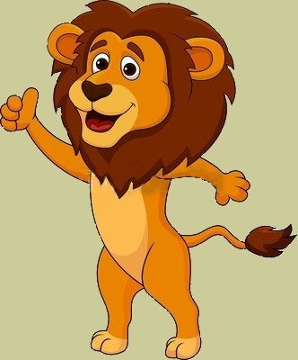 lions clipart simple