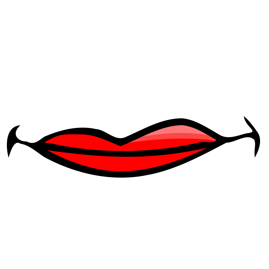 lips clipart side view