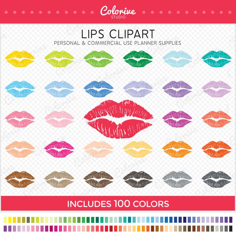 lip clipart colorful lip