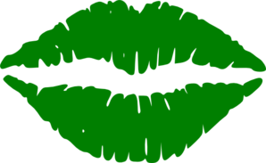 lip clipart green lip