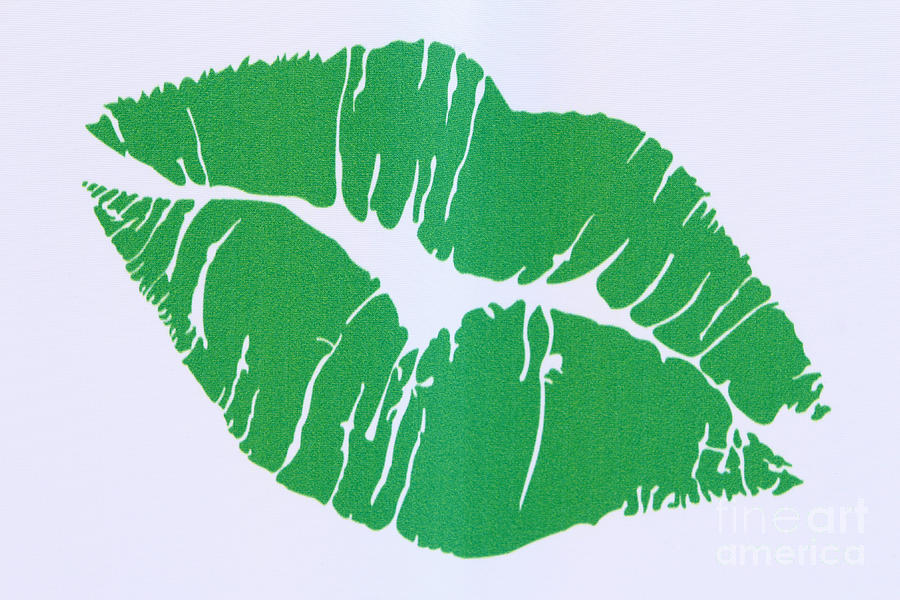 lip clipart green lip