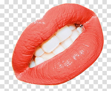 lip clipart orange