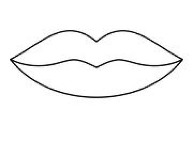 lips clipart outline