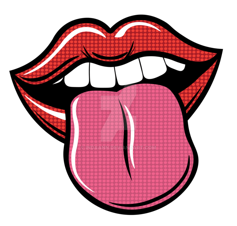 lip clipart pop art