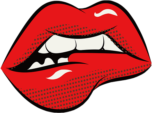 lip clipart red object