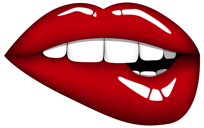 clipart mouth red object