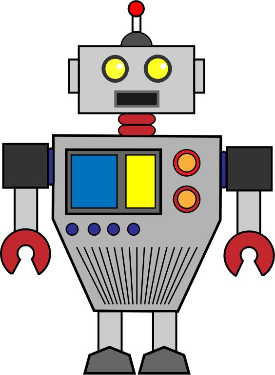 robot clipart painting