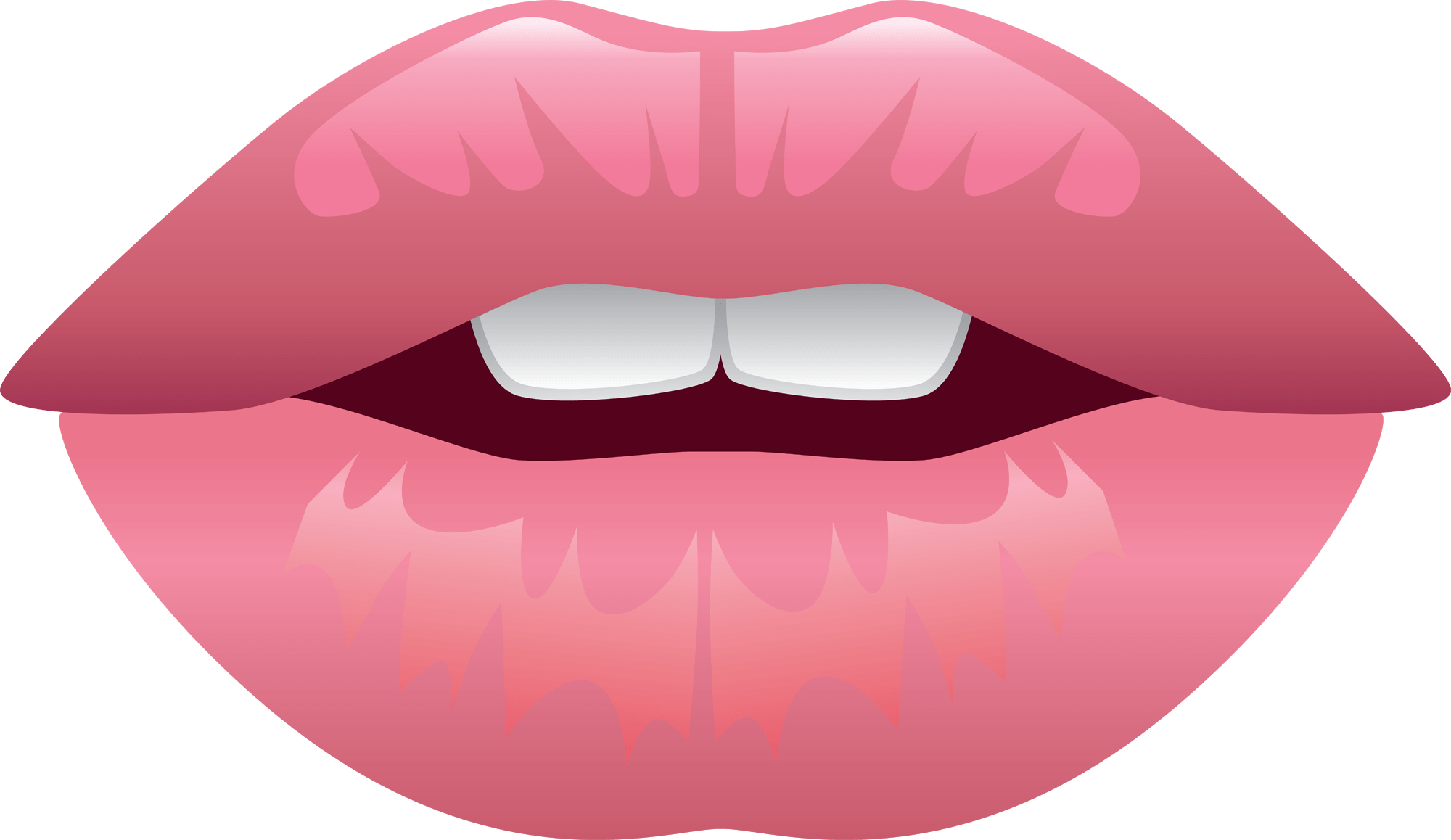 Tooth clipart lip. Lips realistic free collection