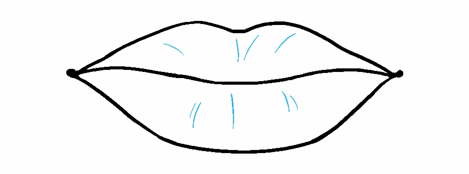 lip clipart sketch
