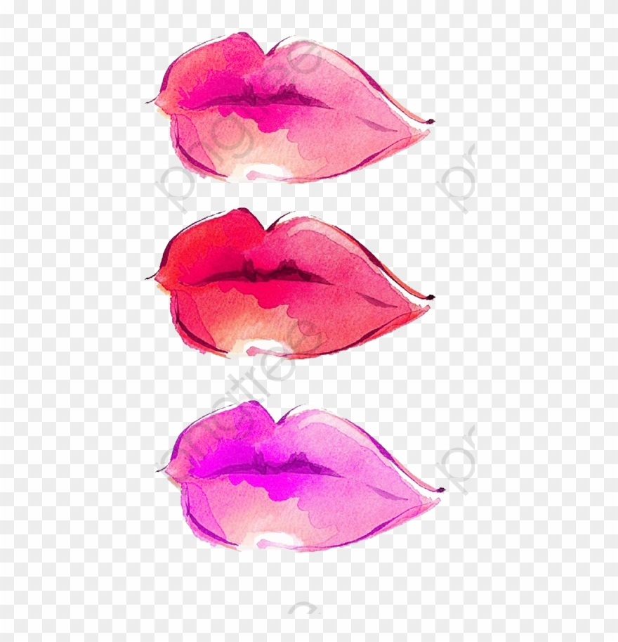 lipstick clipart watercolor