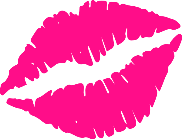 Hot lips clip art. Pink clipart