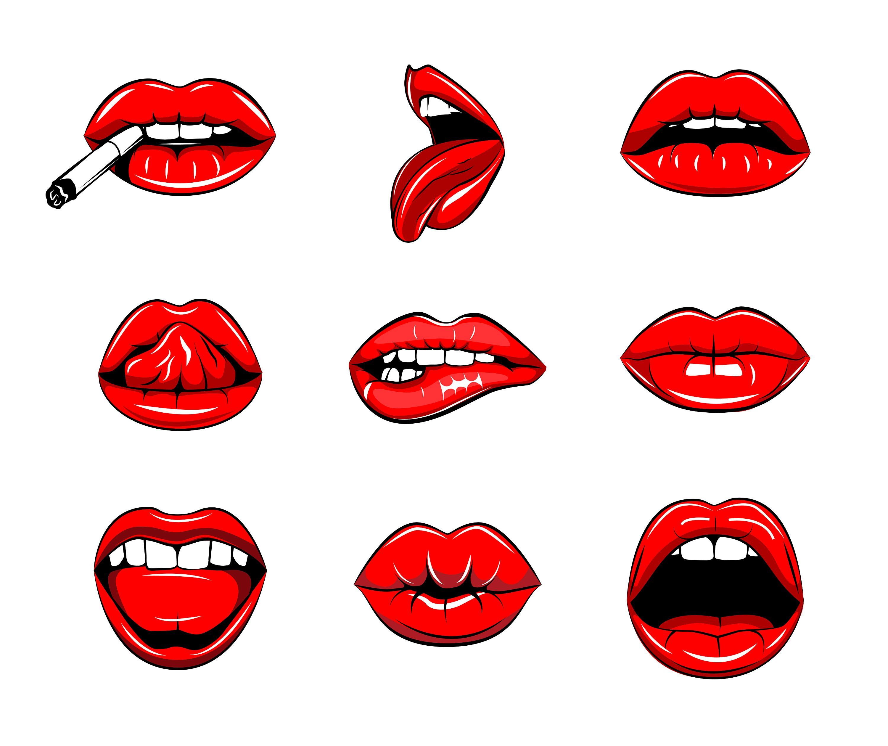 lips clipart female lip