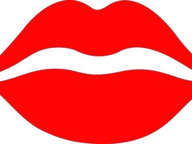 lips clipart stick template
