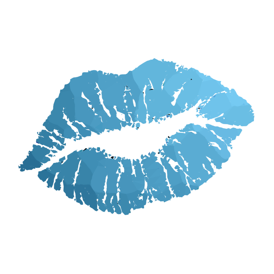 lipstick clipart blue lipstick