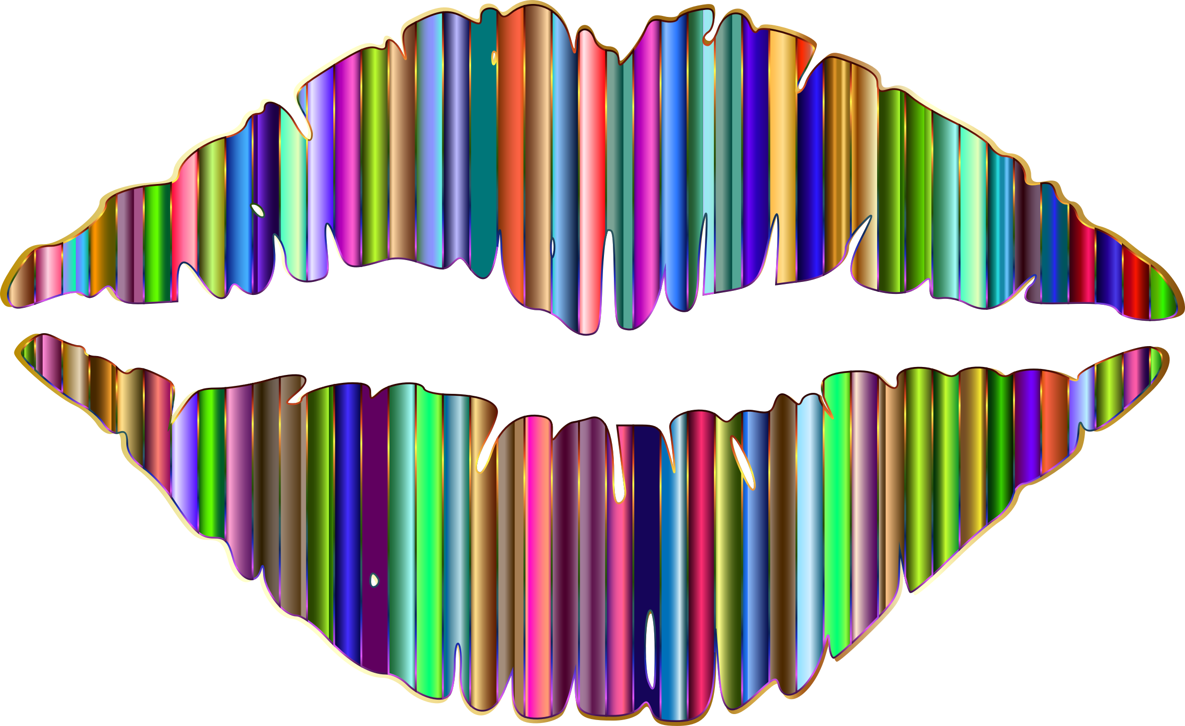 lips clipart turquoise
