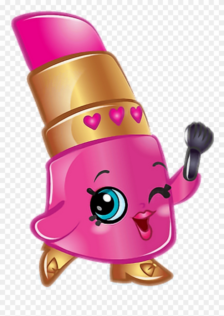Mq pink lipstick shopkins. Makeup clipart shopkin
