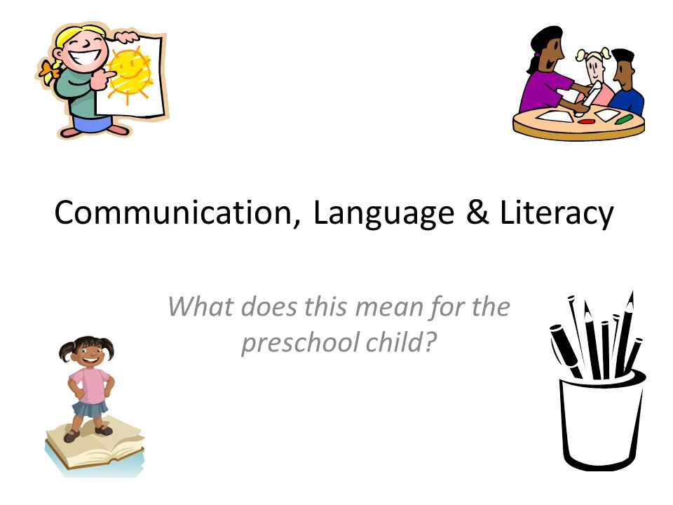 literacy clipart communication language