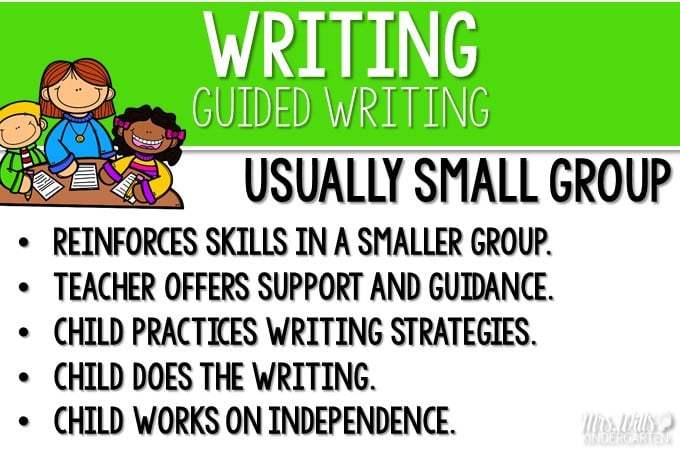 literacy clipart guided writing