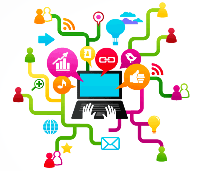 Literacy clipart media literacy. Social service background advertising