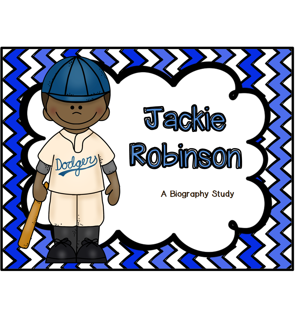 Jackie robinson mini reader. Literacy clipart nonfiction text