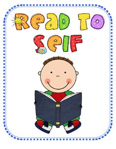 literacy clipart read to self