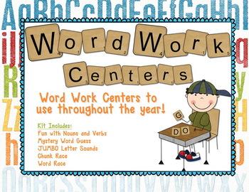 literacy clipart word work center
