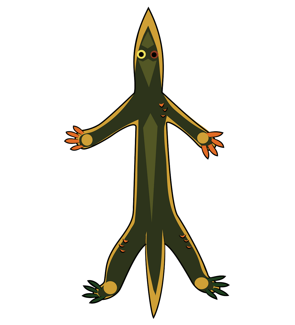 Lizard clipart aboriginal. Australian rock painting of