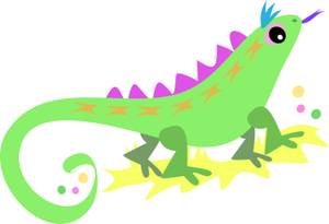 Lizard clipart colourful. A brightly colored royalty