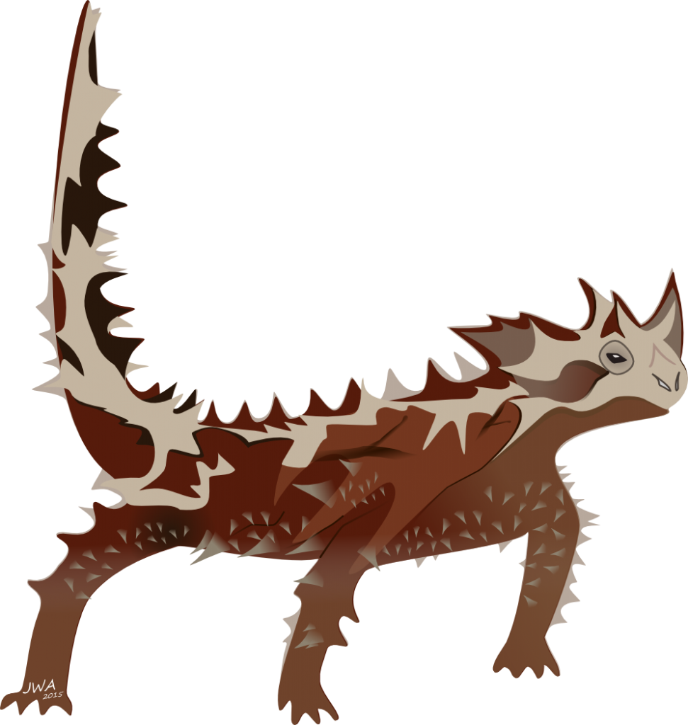 Computer herping in oz. Lizard clipart thorny devil