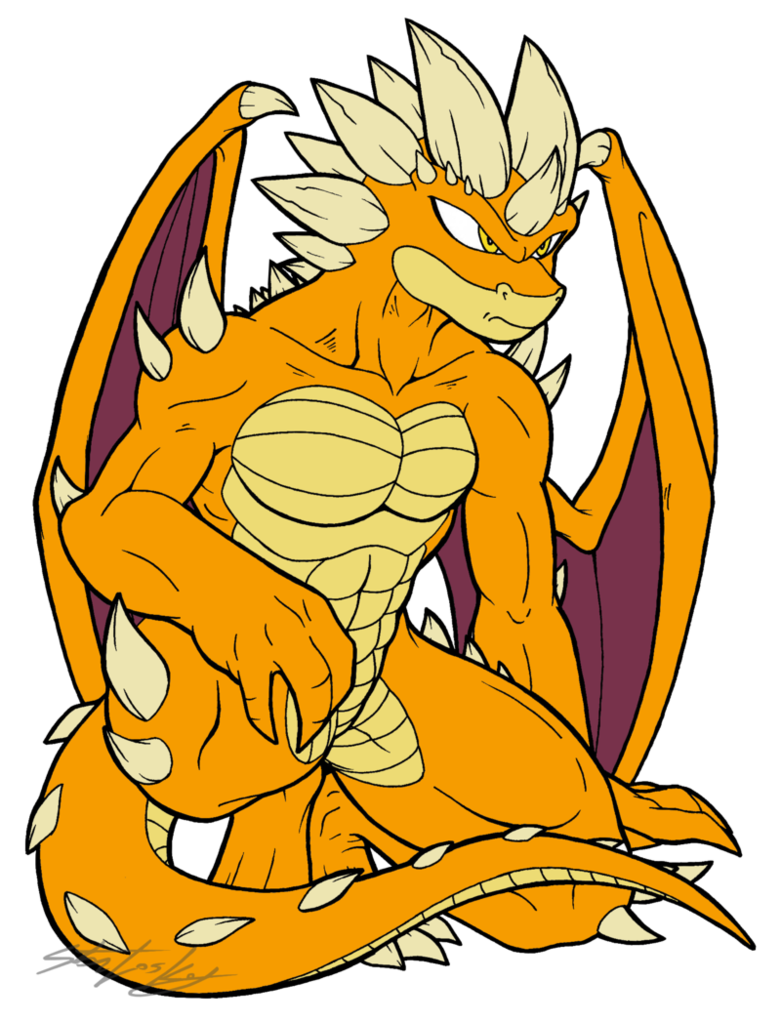 Lizard clipart thorny devil. Dragon by molochtdl on