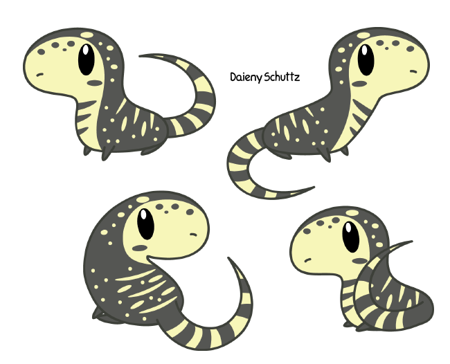 lizard clipart yellow spotted lizard