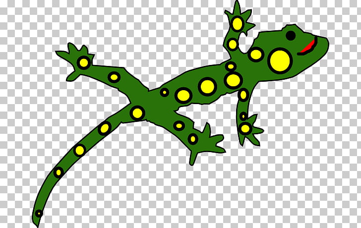 lizard clipart yellow spotted lizard