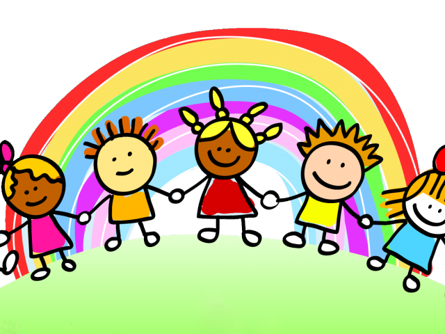 Llama clipart kid. Rainbow child frames illustrations