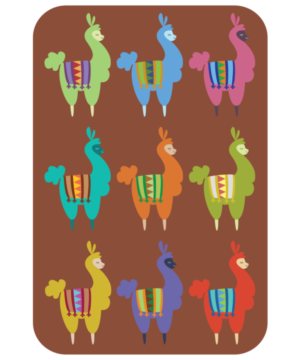 llama clipart party